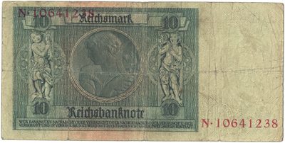 Reverse of 10 Reichsmark, 1929