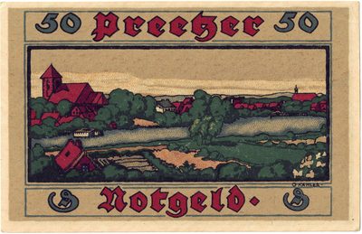 Obverse of 50 Pfennig, Notgeld of Preetz, 1921