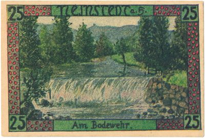 Reverse of 25 Pfennig, Notgeld of Neinstedt, 1921