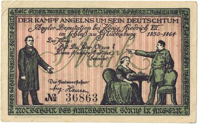 Reverse of 1 Mark, Notgeld of Sörup in Angeln, 1919