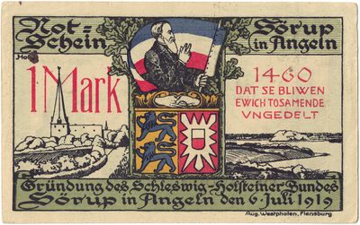Obverse of 1 Mark, Notgeld of Sörup in Angeln, 1919